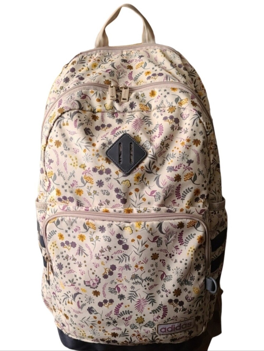 adidas Classic 3S 5 Meadow Floral Backpack Large Laptop Book Bag Travel Gym New